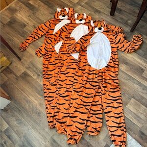 Fun Tiger Striped Hooded Costumes